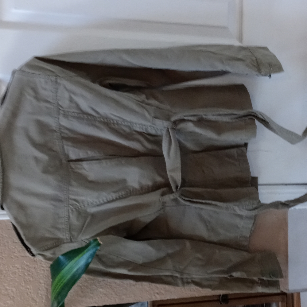 GAP Women's Green military coat M Medium - Picture 6 of 6